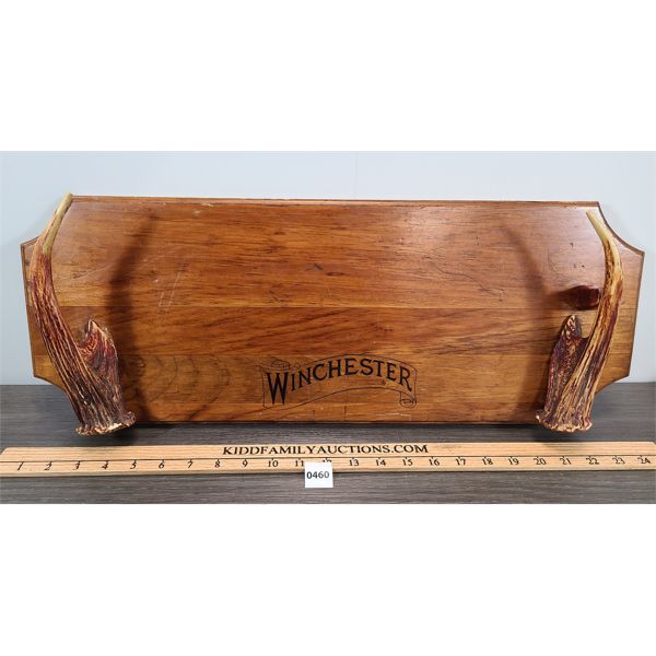 WINCHESTER ANTLER SINGLE GUN RACK - 3 x 9 x 24 INCHES - Kidd Family ...