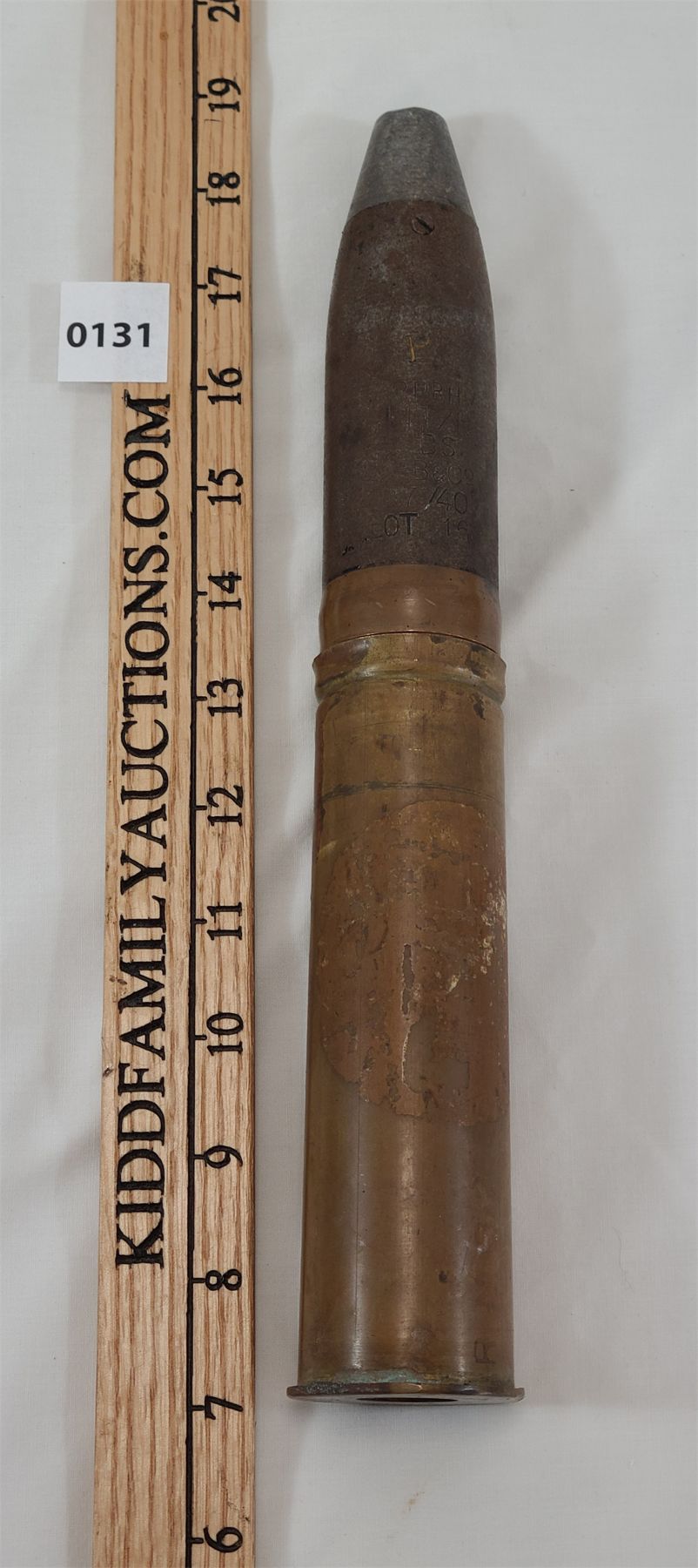 BRITISH 40MM 1940 CASING AND SHELL - Kidd Family Auctions