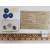Image 2 : JOB LOT - CANADIAN RATION BOOK, MEAT TOKENS AND 1943 STEEL WHEAT CENTS