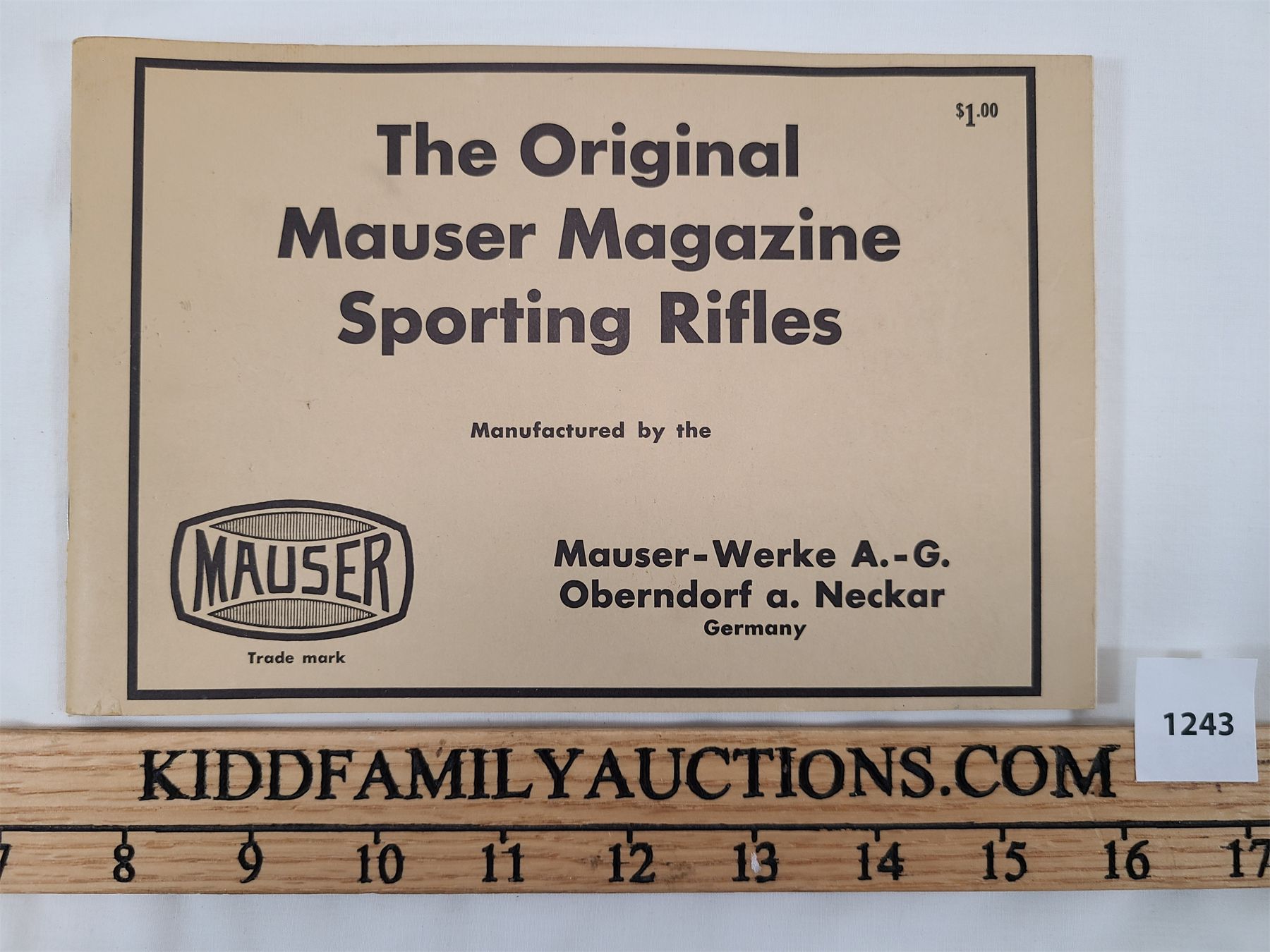 THE ORIGINAL MAUSER MAGAZINE COPYRIGHT 1964
