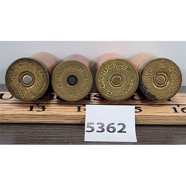 AMMO: 4X DOMINION CROWN 12GA 2 3/4 INCH - DOMINION 10GA BLANK - CANUCK ...