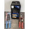 Image 1 : LOT OF 3 - COLBOLT BIT SET, WIRE STRIPER & PLIERS - AS NEW