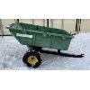 Image 1 : JOHN DEERE GREEN DUMP WAGON - TOW BEHIND - 23 X 45 INCH