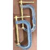 Image 2 : JOB LOT - MISC SIZED TABLE CLAMPS & WORK APRON - LARGEST AT 15 INCHES 