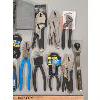 Image 2 : JOB LOT - MISC TOOLS - INCL PLIERS, RATCHETS, GLOVES, PIPE DIES ETC.