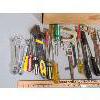 Image 2 : JOB LOT - MISC HAND TOOLS - INCL WRENCHES, SCREWDRIVERS, HAND SAWS ETC. 