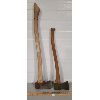 LOT OF 2 - WOODEN HAND AXES - 5 INCHES