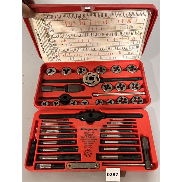 SNAPON METRIC TAP & DIE SET Kidd Family Auctions