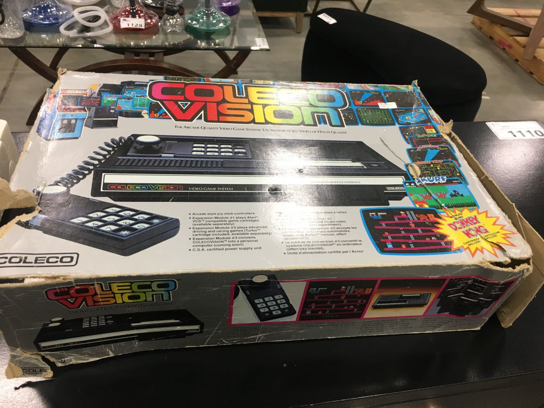 VINTAGE COLECO VISION GAME SET WITH BOX