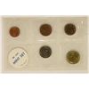 GERMAN 5 COIN UNC SET: DATES RANGE FROM 1950-64