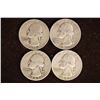 1935, 43,57-D & 1959-D WASHINGTON SILVER QUARTERS