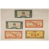 Image 1 : 5-1979 BANK OF CAMBODIA BILLS: 2-.2 REALES, 2-.5