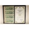 Image 2 : UNCUT SHEET OF 4-2003A $2 US FRN'S CRISP UNC IN