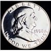 Image 1 : 1958 Franklin Silver Half Dollar PR65