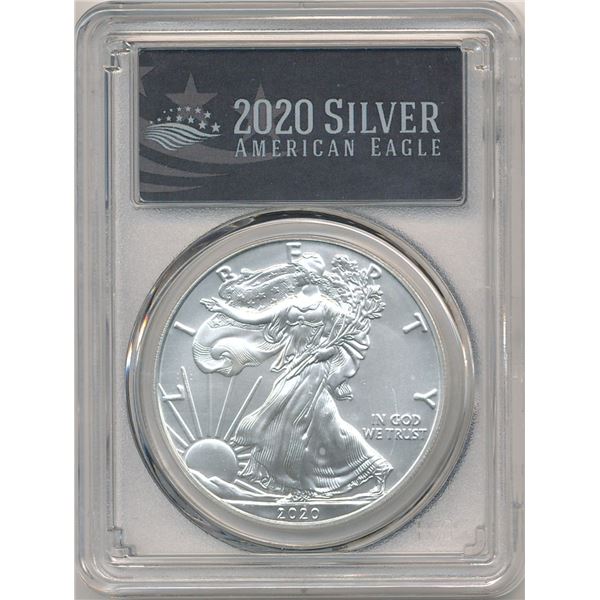 2020 American Silver Eagle PCGS MS70 1st Day of Issue
