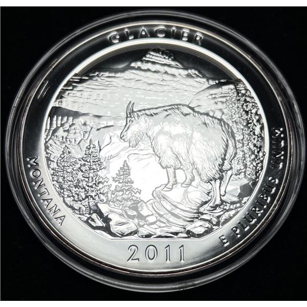 2011 National Glacier 5 ozt. ATB Collectable Silver