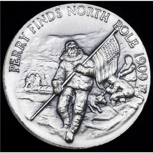 1909 "Perry Find North Pole" Longines Symphonette Sterling Silver
