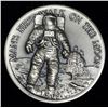 Image 1 : 1969 "Mans First Walk On The Moon" Longines Symphonette Sterling Silver