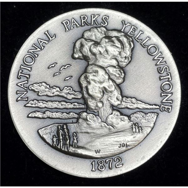 1872 "National Parks Yellowstone" Longines Symphonette Sterling Silver