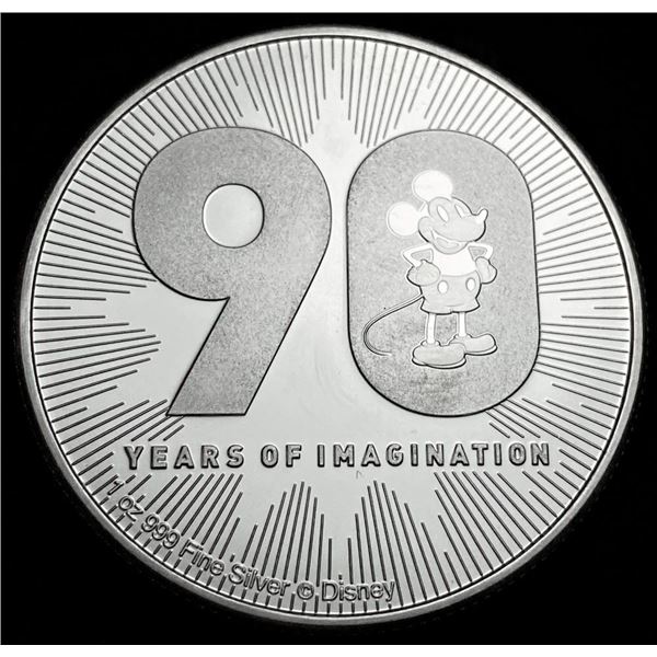 2018 NIUE $2 90 Years Of Imagination 1 ozt .999 Silver