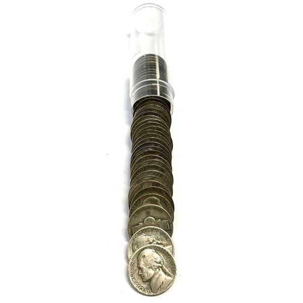 (1) Roll (40) World War II Silver Nickels