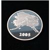 Image 1 : 2005 Alaska Railroad Corp 1 ozt .999 Silver Round