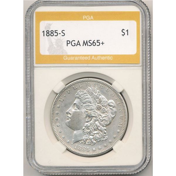 1885-S Morgan Silver Dollar MS65+
