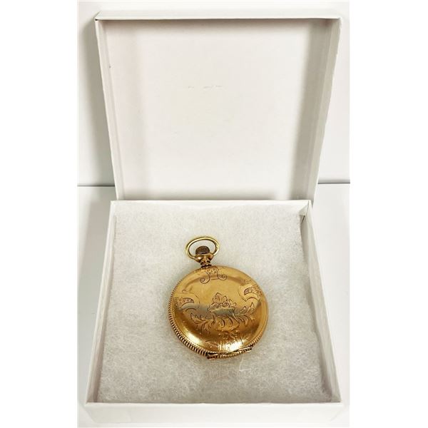 Vintage 14K Gold Keystone Pocket Watch