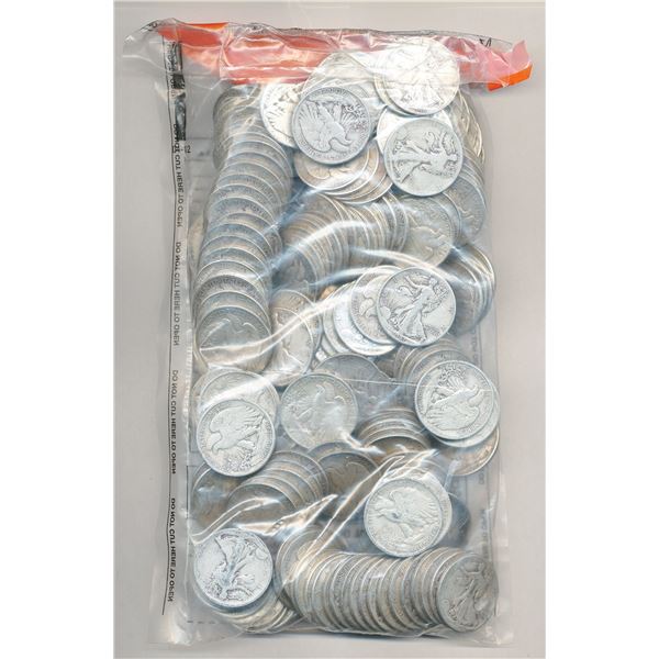 United States Constitutional 90% Silver Walking Liberty 50 Cents $100 (1000-coins)