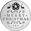 Image 2 : (10) ASAHI 2022 Merry Christmas & Happy New Year Silver 1 ozt