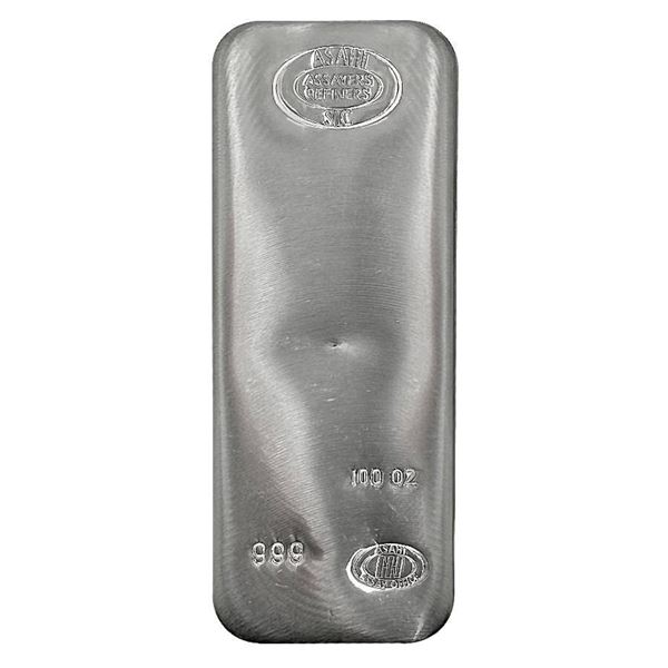100 ozt Silver Bar Asahi (2-bars)
