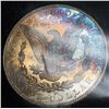 Image 3 : Rainbow Tone 1884-CC Morgan Silver Dollar GSA MS63 DMPL
