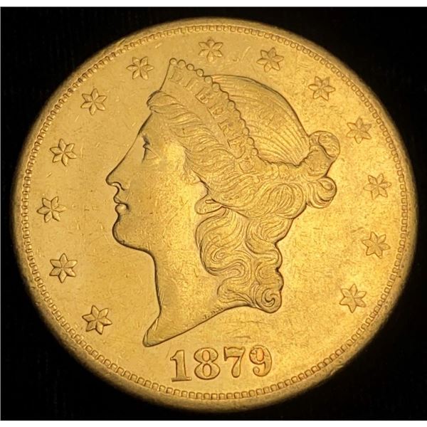 Last Minute! 1879-S $20 Gold Liberty AU58