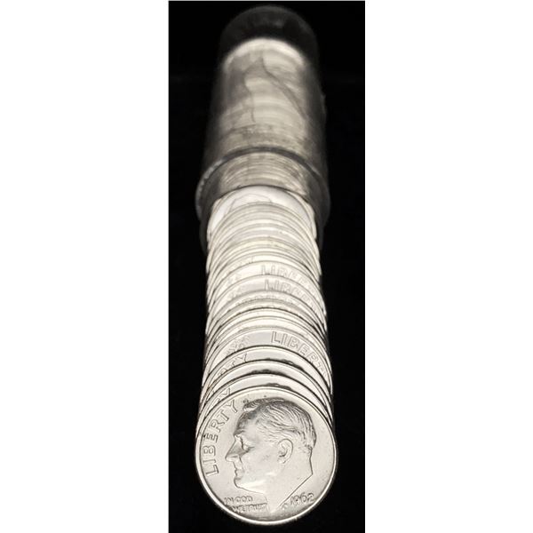 Roll (50-coins) MINT CONDITION! 1962 Roosevelt Dimes 90% Silver