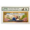 Image 3 : 2018 Royal Wedding Harry & Megan Markle .999 Gold 1/100th ozt $5 Legal Tender PMG 70