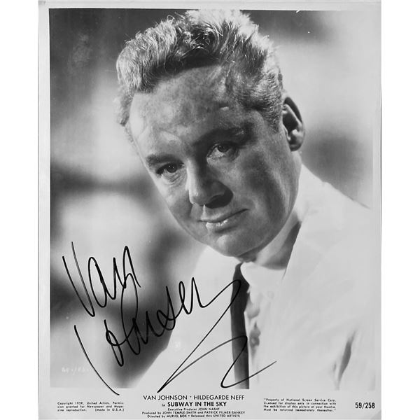 Subway in the Sky Van Johnson signed movie photo