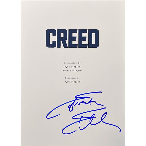 Creed Sylvester Stallone signed script cover photo