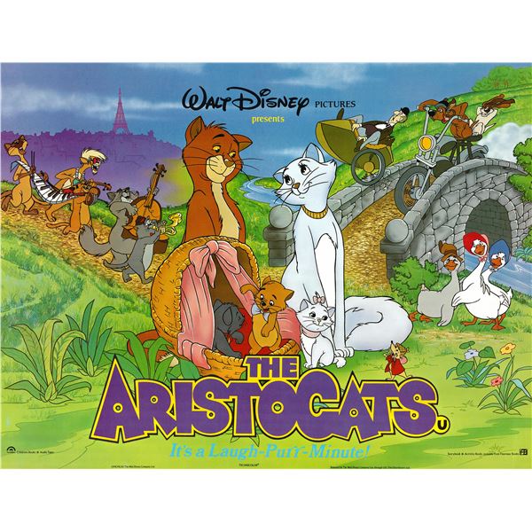 The Aristocats 1970 original one sheet poster