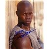 Image 1 : The Gladiator Diamond Djimon Hounsou signed movie photo