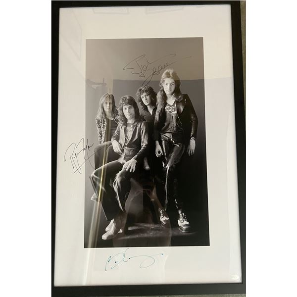Queen band signed poster
