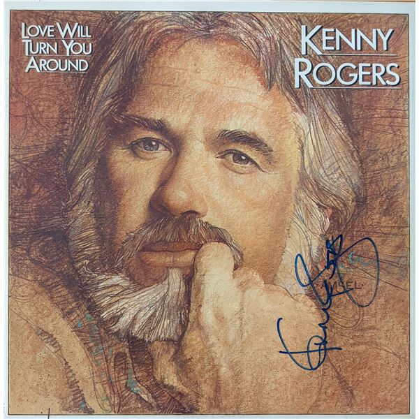 Kenny Rogers Love Will Turn You Around signed album