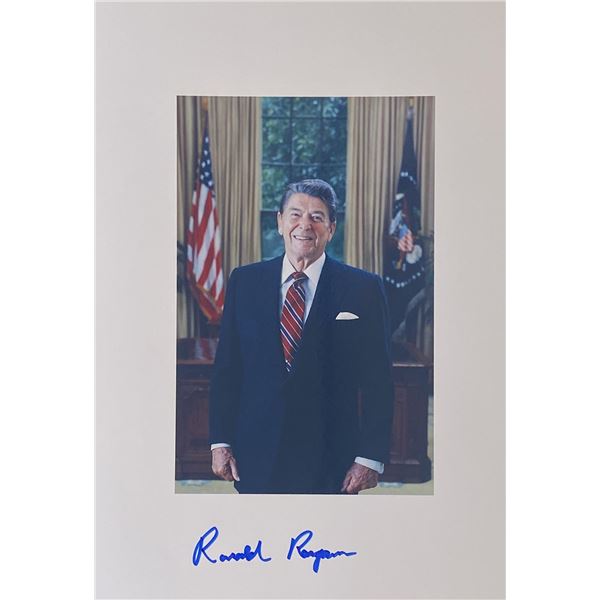 Ronald Reagan signed photo