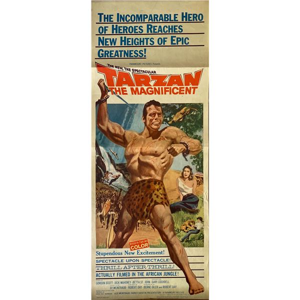 Tarzan the Magnificent 1960 original vintage insert card