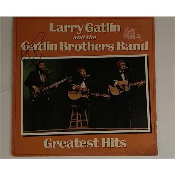 Larry Gatlin and the Gatlin Brothers Greatest Hits signed album