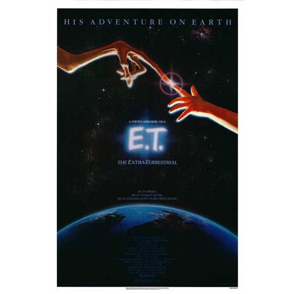 E.T. the Extra-Terrestrial 1982 original vintage one sheet poster