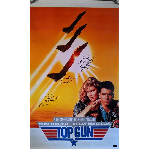 Top Gun Cast signed Movie Poster