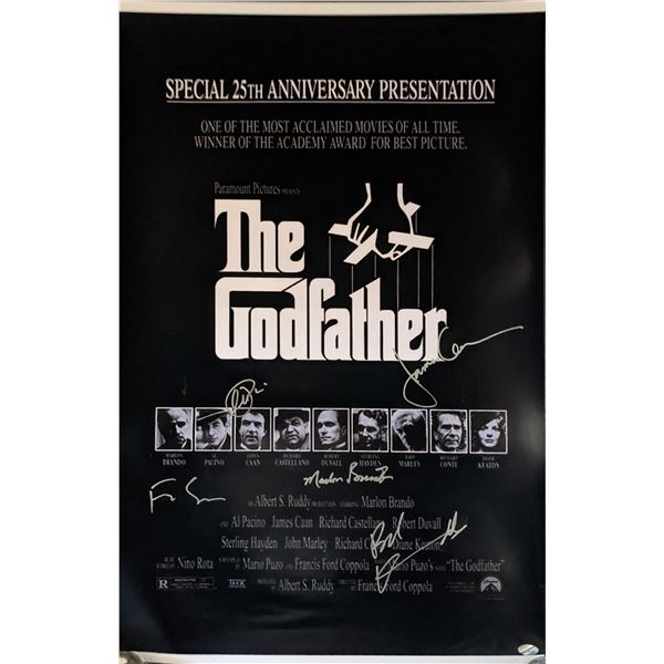 The Godfather Cast Signed Movie Poster