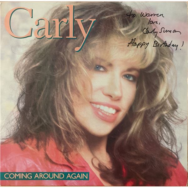 Carly Simon Coming Around Again Signed Album
