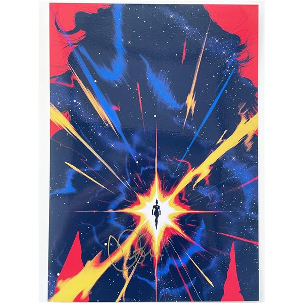 Captain Marvel Brie Larson signed photo