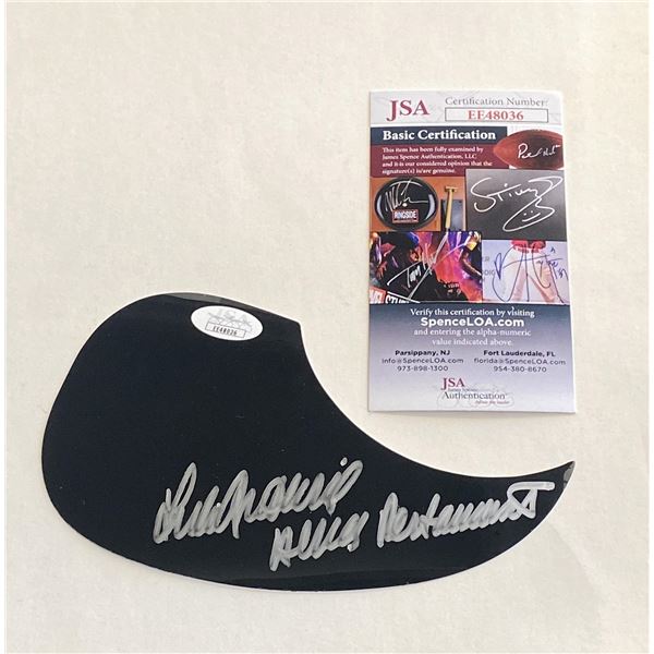 Arlo Guthrie signed guitar pickguard-JSA